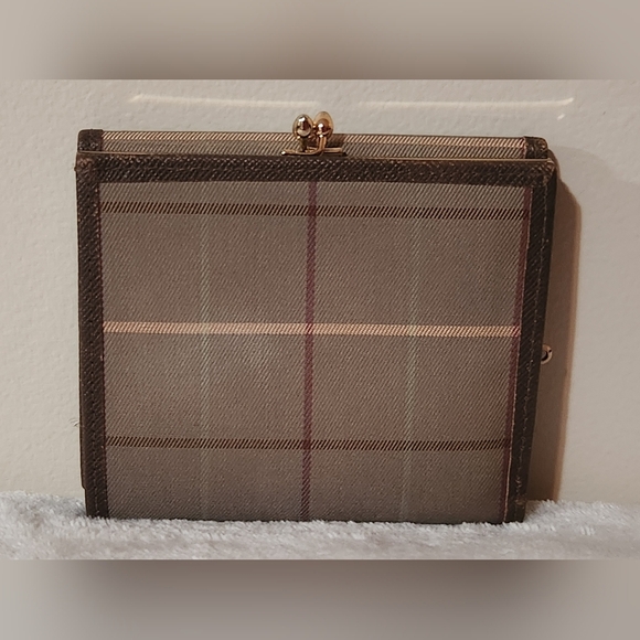 BURBERRYS Nova Check Plaid Print Bifold Canvas Wallet VINTAGE EUC - Picture 12 of 15